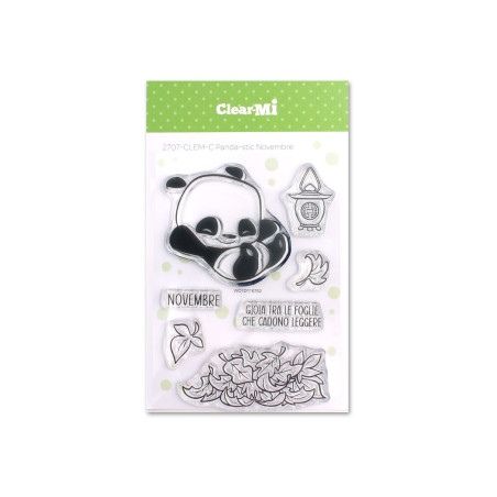Impronte d'Autore Timbro Clear-Mi 2707-CLEM-C Panda-stic Novembre