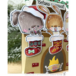 SET Fustelle Cut-Mi 88686-CML-E e Timbro 2728-CLEM-E Festive Pets