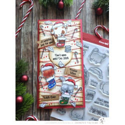 SET Fustelle Cut-Mi 88686-CML-E e Timbro 2728-CLEM-E Festive Pets