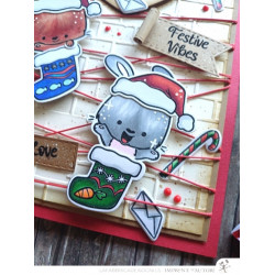 SET Fustelle Cut-Mi 88686-CML-E e Timbro 2728-CLEM-E Festive Pets