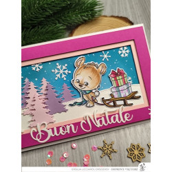SET Impronte d'Autore Fustelle 88697-CML-E e Timbro 2752-CLEM-E Christmas Teddy