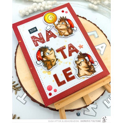 SET Impronte d'Autore Fustelle 88697-CML-E e Timbro 2752-CLEM-E Christmas Teddy