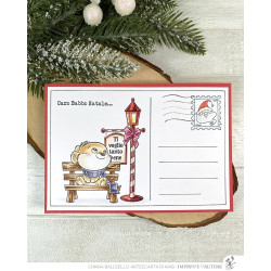 SET Impronte d'Autore Fustelle 88697-CML-E e Timbro 2752-CLEM-E Christmas Teddy