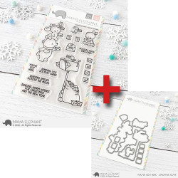 Mama Elephant YOU'VE GOT MAIL SET Clear Stamp + CUTS