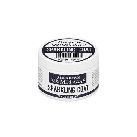 Stamperia Black Sparkling Coat 150ml