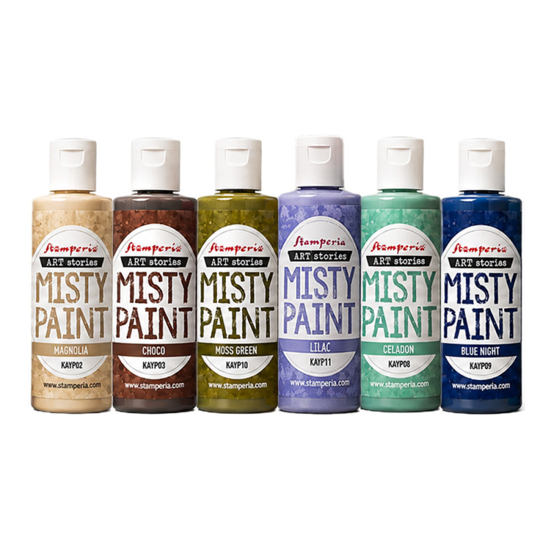 Stamperia Art Stories Selection Misty Colors Nature Colors 60ml (6pcs)