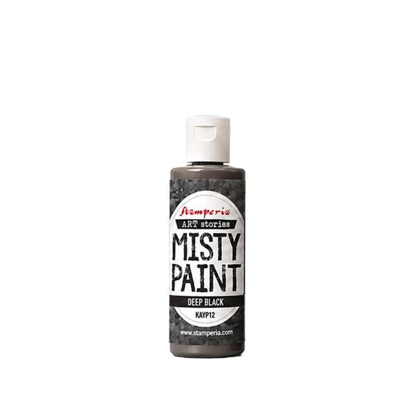 Stamperia Art Stories Misty Paint Deep Black 60ml
