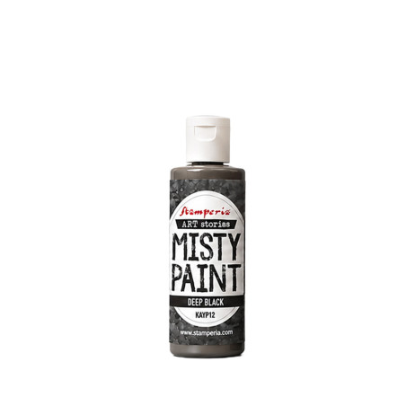 Stamperia Art Stories Misty Paint Deep Black 60ml