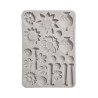 Stamperia Furry Friends 2 A5 Silicon Mould Flowers by Antonis Tzanidakis