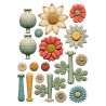 Stamperia Furry Friends 2 A5 Silicon Mould Flowers by Antonis Tzanidakis