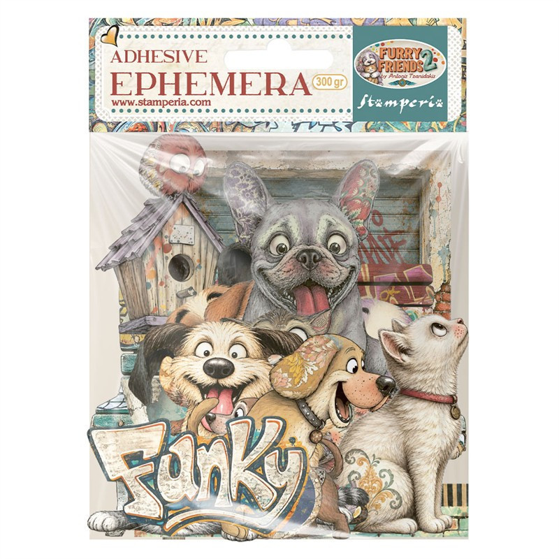 Stamperia Furry Friends 2 Ephemera by Antonis Tzanidakis