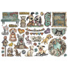 Stamperia Furry Friends 2 Ephemera by Antonis Tzanidakis