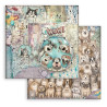 Stamperia Furry Friends 2 Paper Pack 20x20 cm by Antonis Tzanidakis