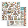 Stamperia Furry Friends 2 Paper Pack 20x20 cm by Antonis Tzanidakis