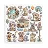 Stamperia Furry Friends 2 Paper Pack 30x30 cm by Antonis Tzanidakis