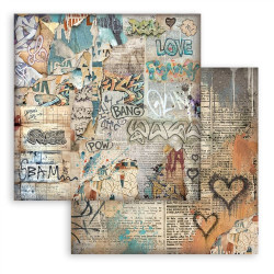 Stamperia Furry Friends 2 MAXI Backgrounds Paper Pack 30x30cm by Antonis Tzanidakis