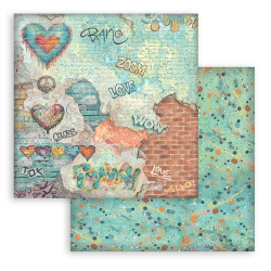 Stamperia Furry Friends 2 MAXI Backgrounds Paper Pack 30x30cm by Antonis Tzanidakis