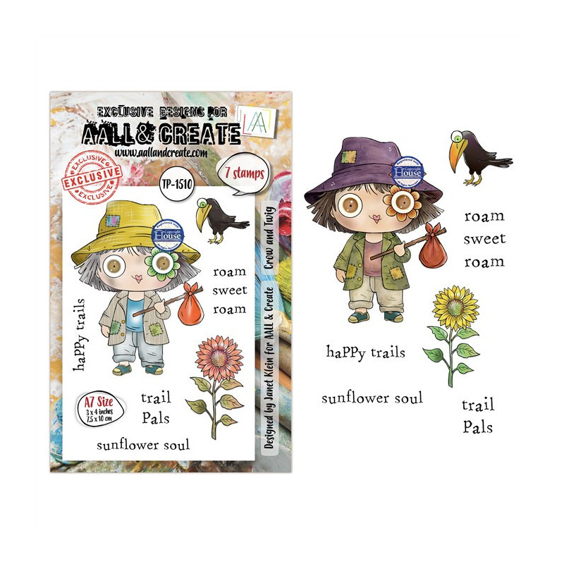 AALL & Create Stamp Set A7 1510 Crow and Twig