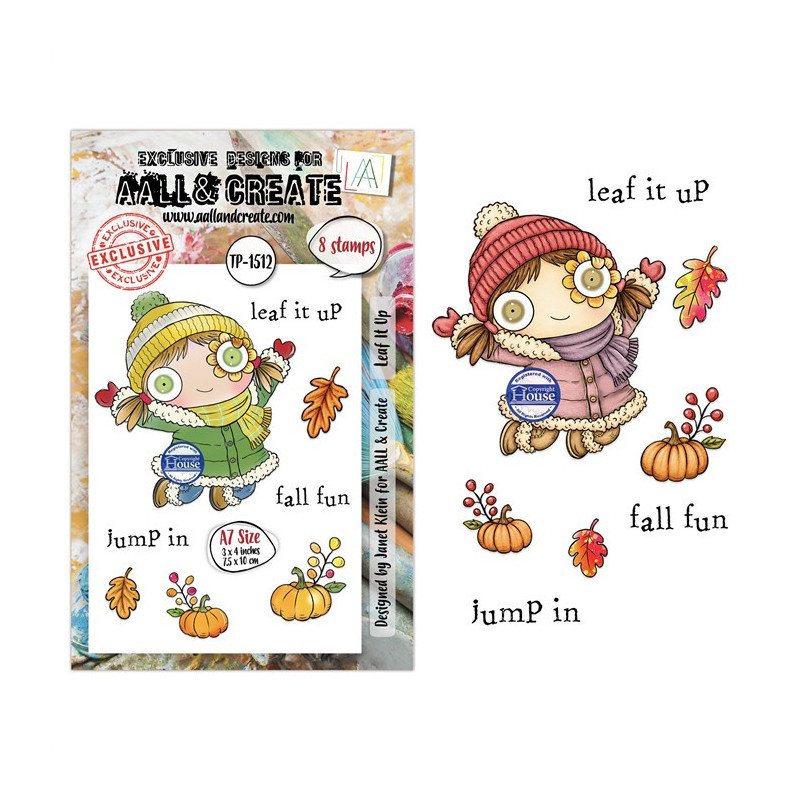 AALL & Create Stamp Set A7 1512 Leaf It Up