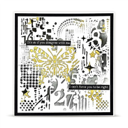 AALL & Create Stencil 282 Number Garden by Autour De Mwa & Co