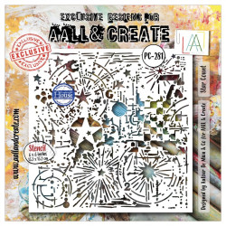 AALL & Create Stencil 282 Number Garden by Autour De Mwa & Co