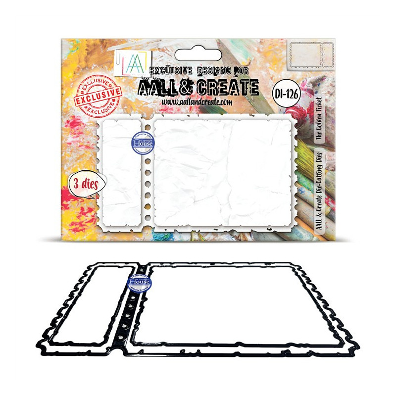 Aall&Create Cutting Dies 126 The Golden Ticket by Autour De Mwa & Co