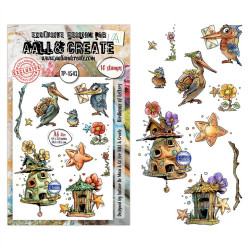 AALL & Create Stamp Set A6 1543 Birdhouse of Letters