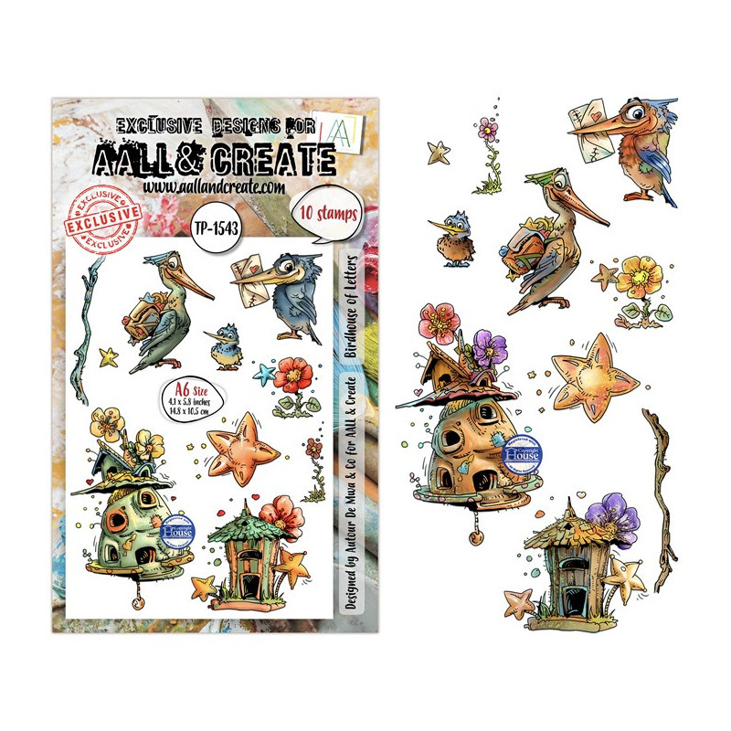 AALL & Create Stamp Set A6 1543 Birdhouse of Letters