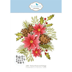 Elizabeth Craft Designs Warm Wishes Die Festive Floral and Foliage by Paper Flowers