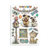 Stamperia Furry Friends 2 A5 Washi Pad 8pz