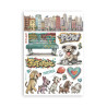 Stamperia Furry Friends 2 A5 Washi Pad 8pz