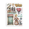 Stamperia Furry Friends 2 A5 Washi Pad 8pz