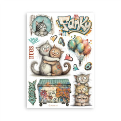 Stamperia Furry Friends 2 A5 Washi Pad 8pz