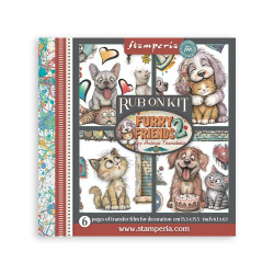 Stamperia Furry Friends 2 Rub-On Assortment