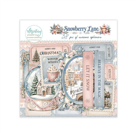 Mintay Papers Snowberry Lane Paper Ephemera 38pz