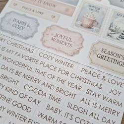 Mintay Papers Snowberry Lane Paper Stickers Words