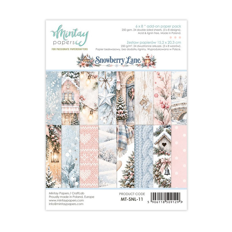 Mintay Papers Snowberry Lane Paper Pad 15x20cm