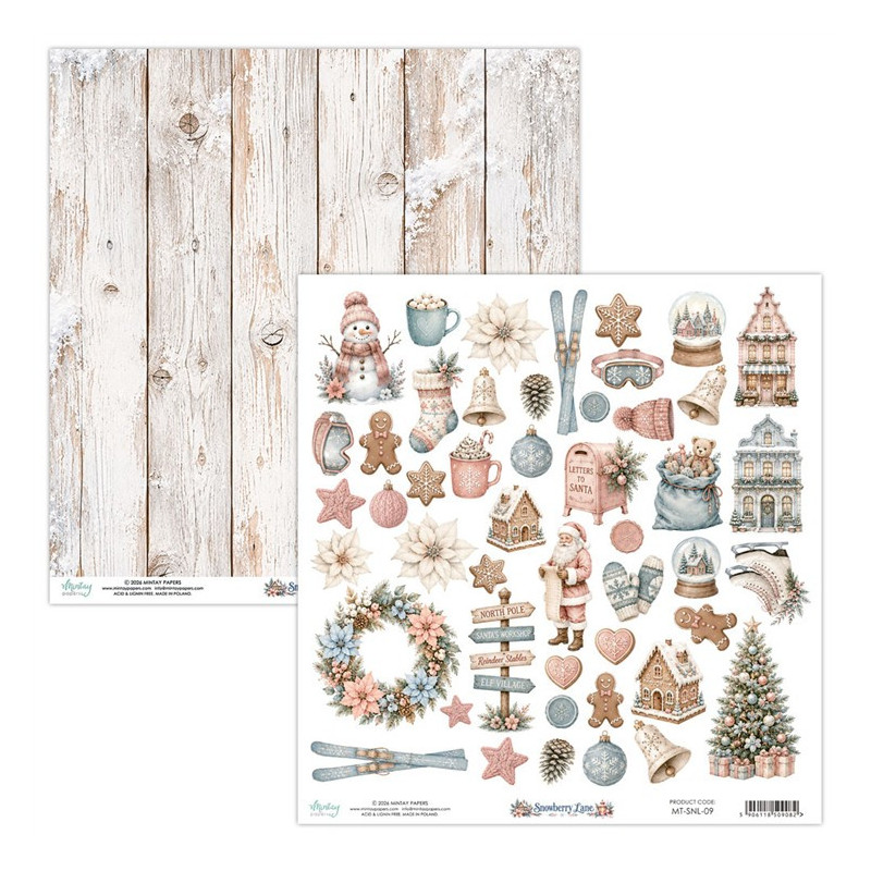 Mintay Papers Snowberry Lane Elements 30x30cm
