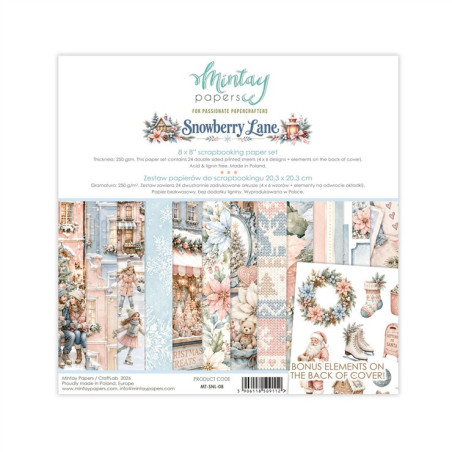 Mintay Papers Snowberry Lane Paper Pad 20x20cm