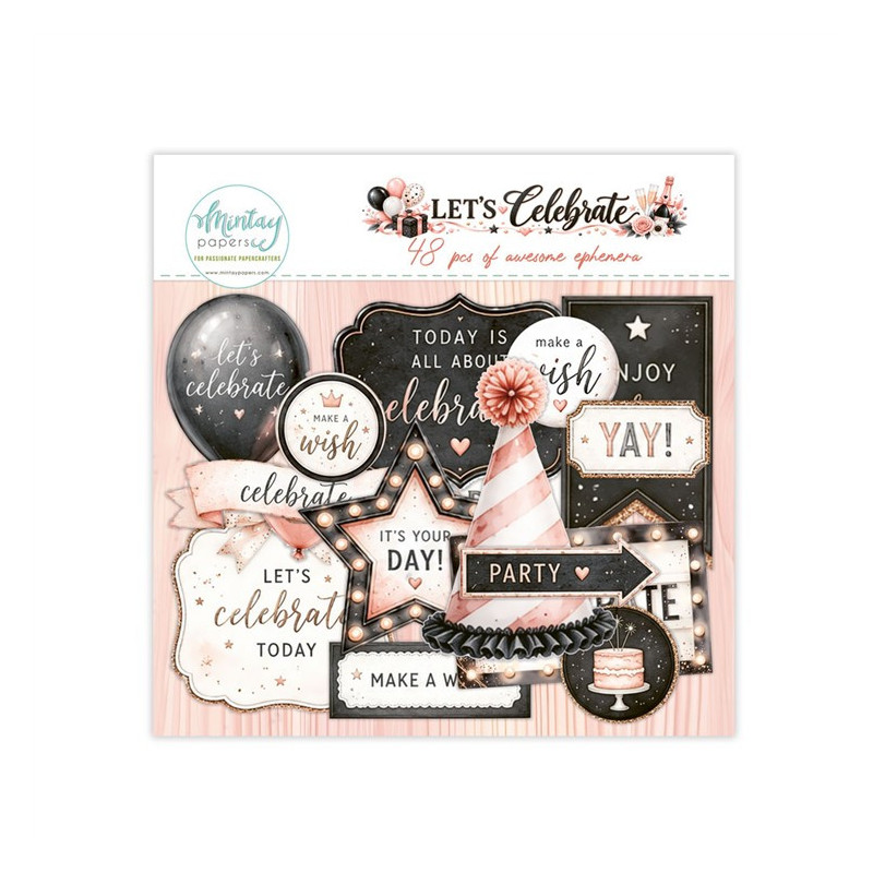 Mintay Papers Let's Celebrate Paper Ephemera 48pz