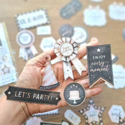 Mintay Papers Let's Celebrate Paper Die-Cuts 60pz