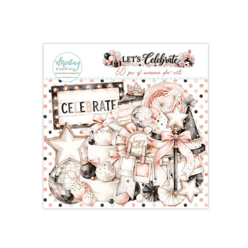 Mintay Papers Let's Celebrate Paper Die-Cuts 60pz