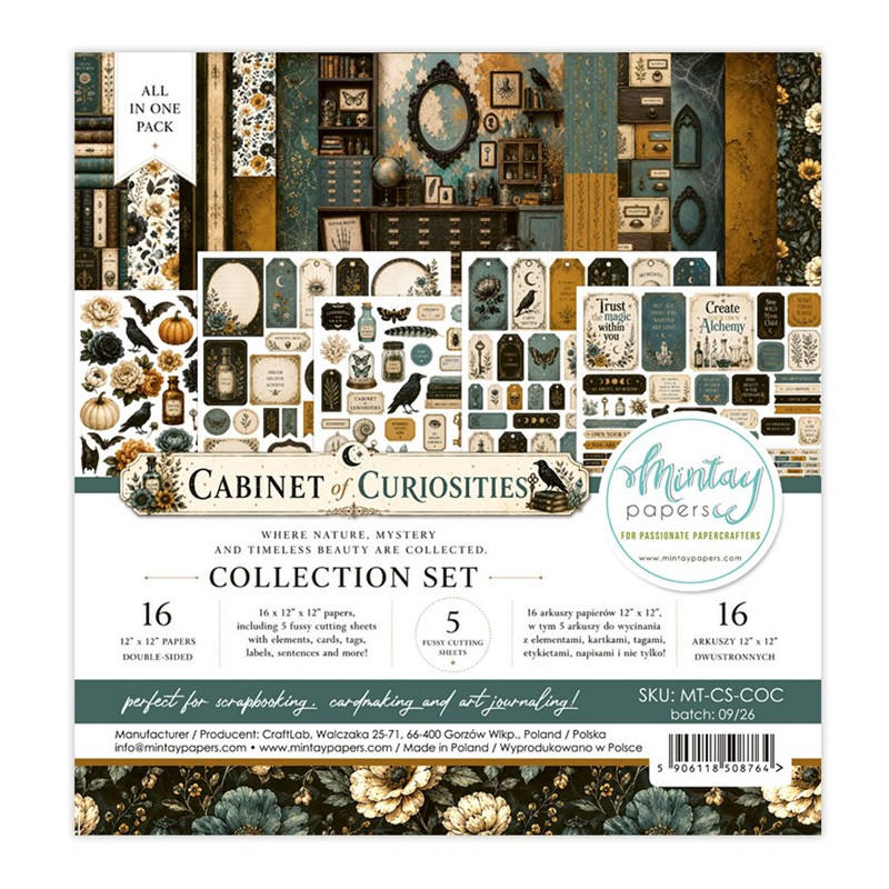 Mintay Papers Cabinet of Curiosities Collection Set 16pz