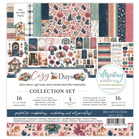 Mintay Papers Cozy Days Collection Set 16pz