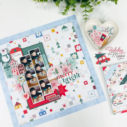 Pinkfresh Studio Festive Fun Paper Pack Double-Sided by Geralyn Sy 30x30cm