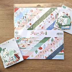 Pinkfresh Studio Festive Fun Paper Pack Double-Sided by Geralyn Sy 30x30cm