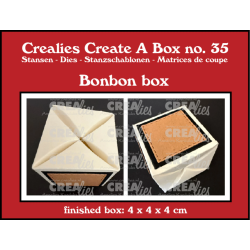 Crealies Create A Box No. 35 Box for 1 Chocolate