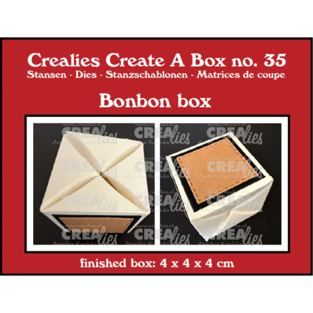 Crealies Create A Box No. 35 Box for 1 Chocolate