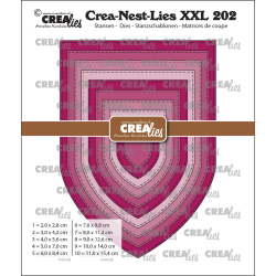 Crealies Crea-Nest-Lies XXL Dies No. 202 Banner D / Church Arch with Stitchline