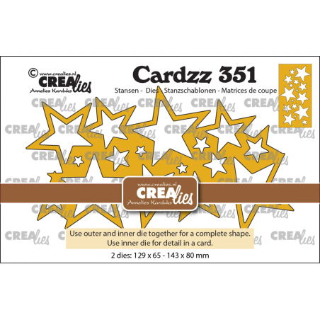 Crealies Crea-Nest-Lies XXL Dies No. 202 Banner D / Church Arch with Stitchline